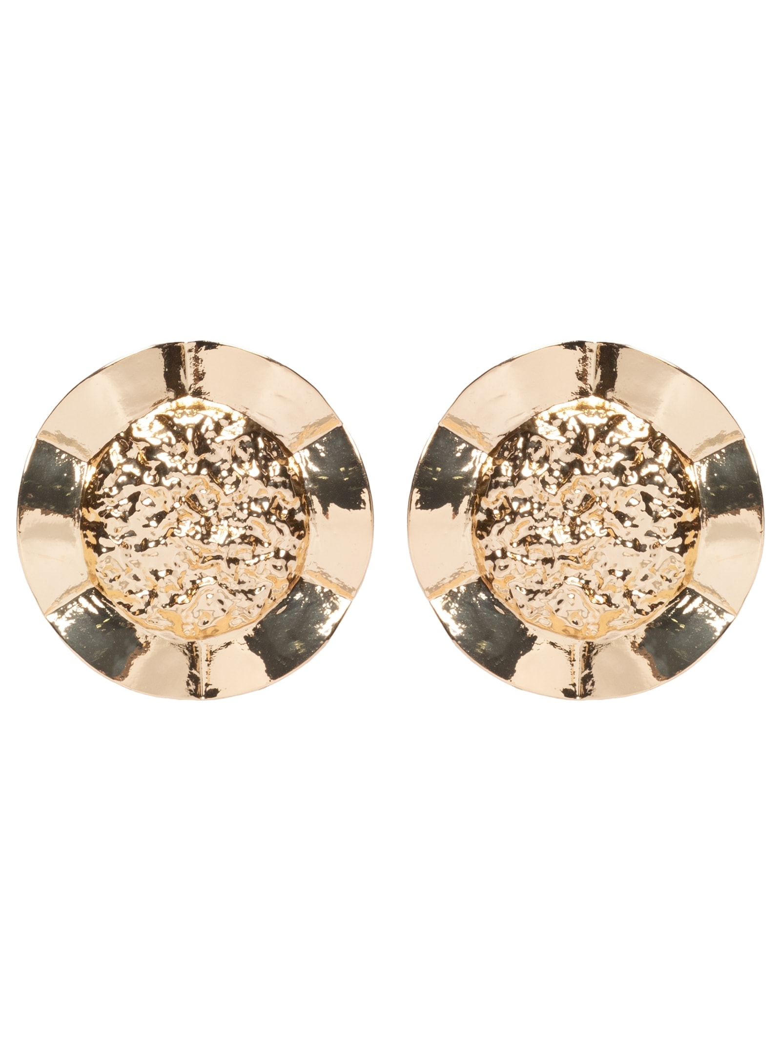 Brinco Feminino Texturizado Dourado Market 33