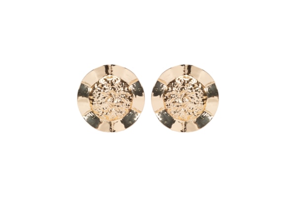 Brinco Feminino Texturizado - Dourado