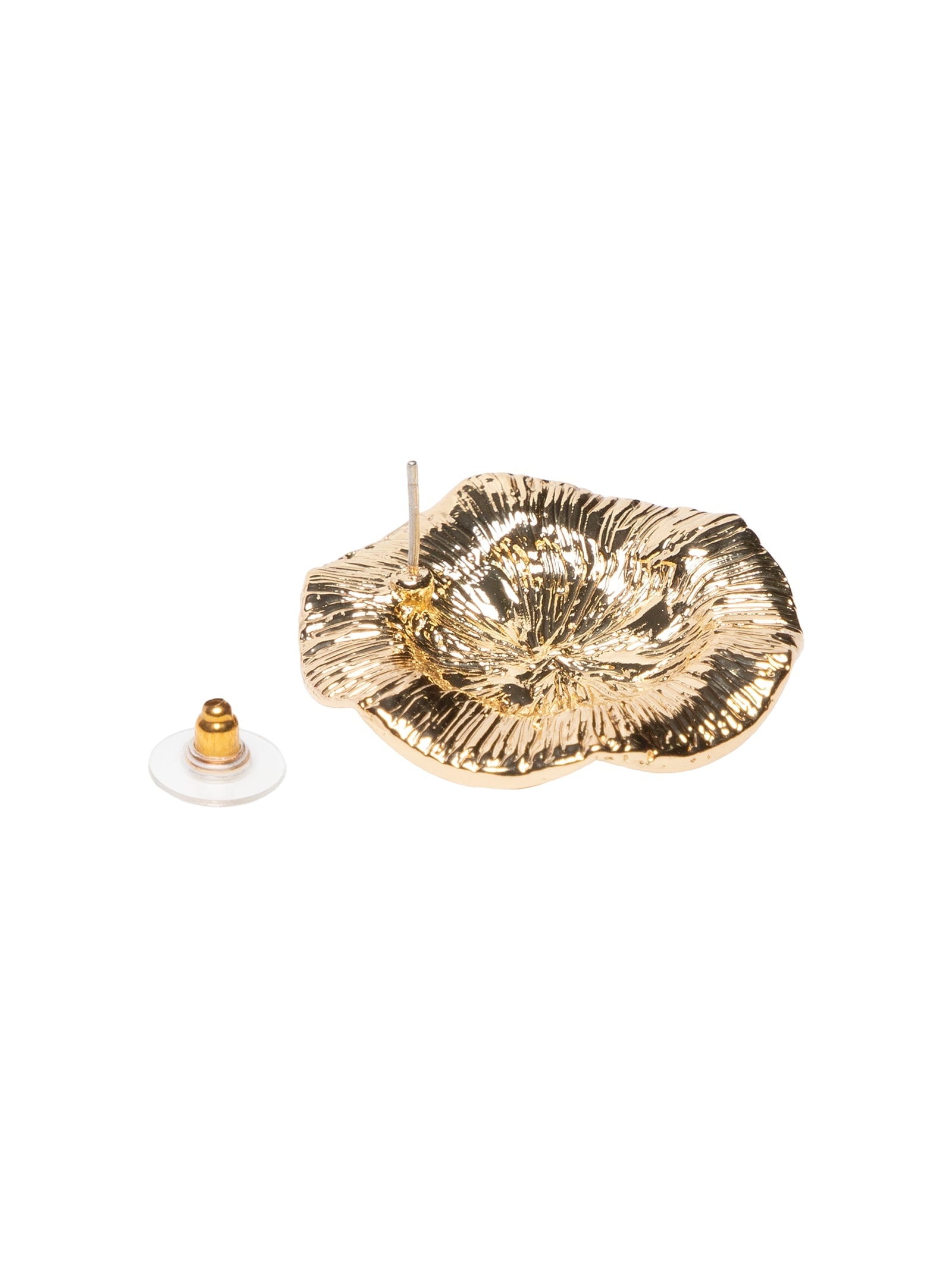 Brinco Feminino Texturizado Dourado Market 33