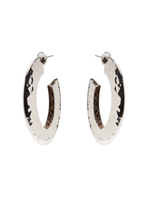 Brinco Feminino Texturizado Essential – Prateado