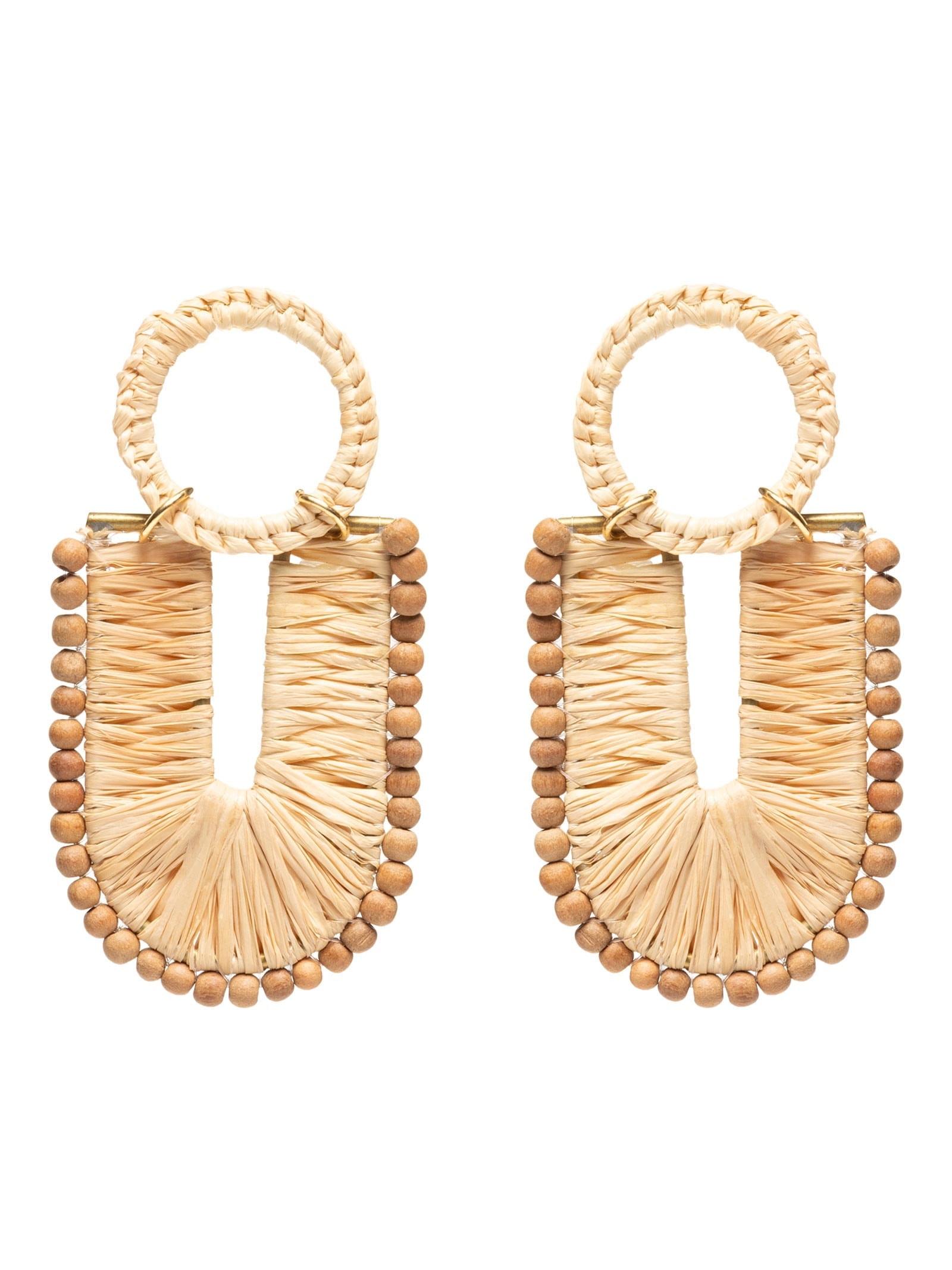 Brinco Feminino Veranil Palha Bege Dress To