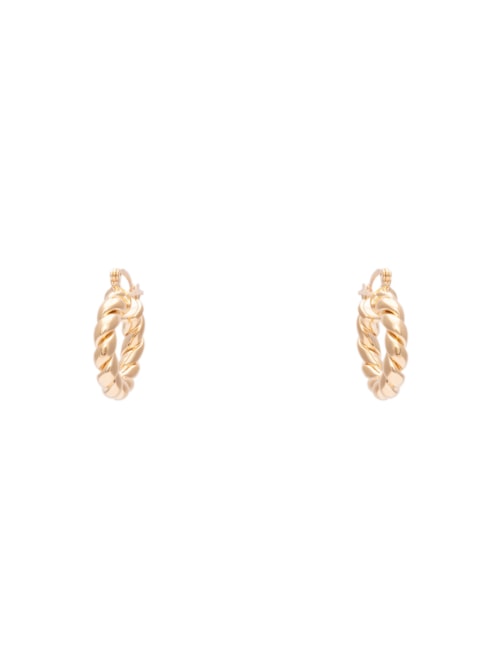 Brinco Jasmin Em Metal - Dourado