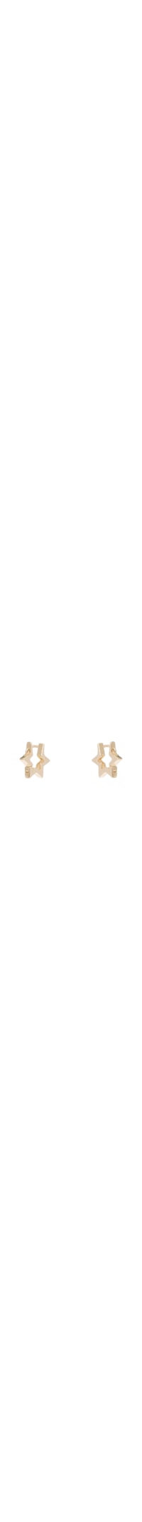 Brinco Stela Em Metal - Dourado