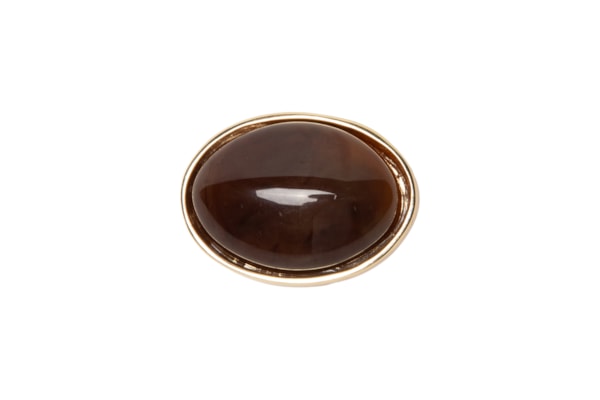 Broche Feminino com Pedra - Marrom
