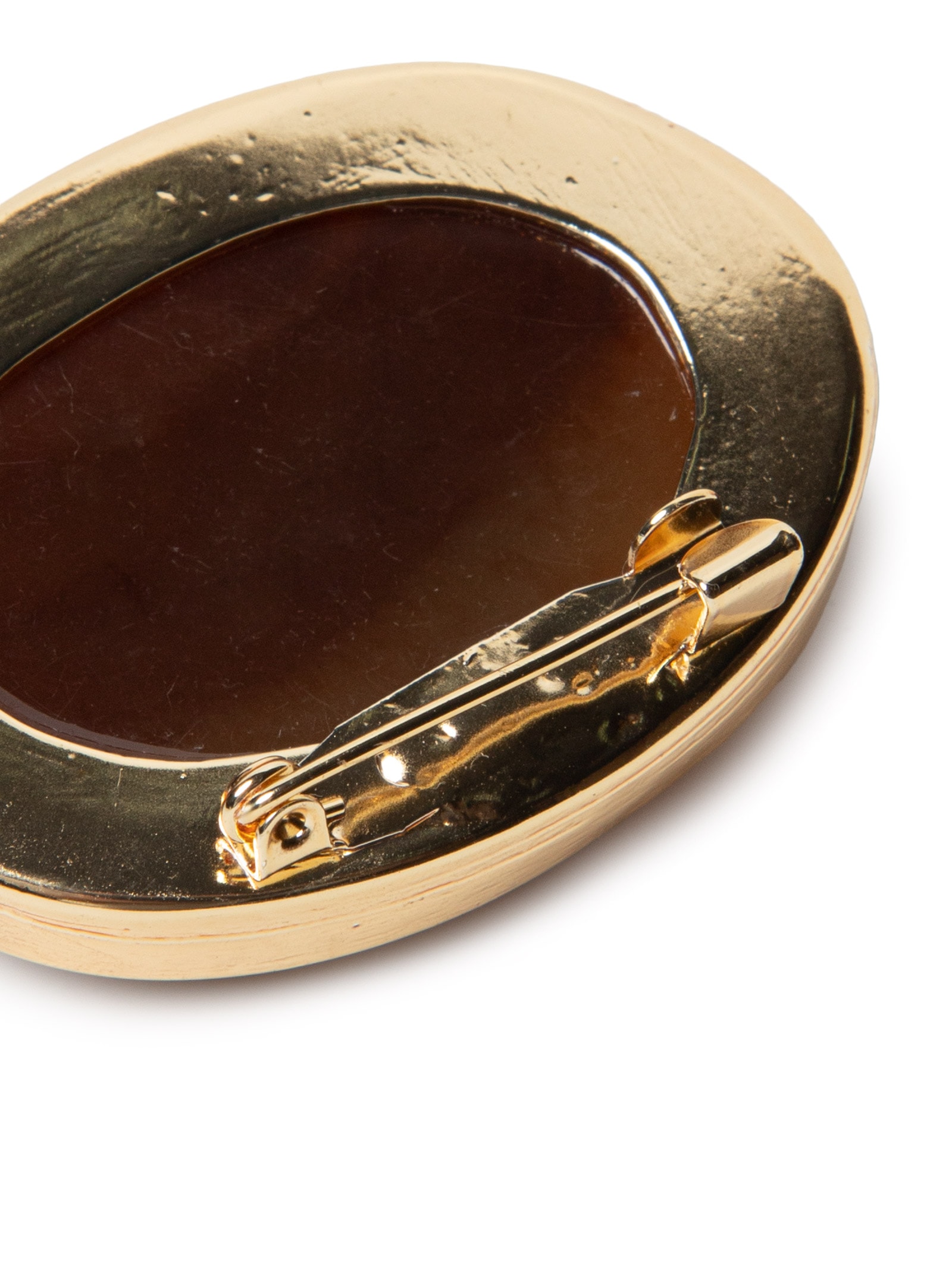 Broche Feminino com Pedra Marrom '2Essential