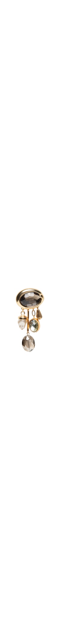 Broche Feminino com Pingentes - Dourado