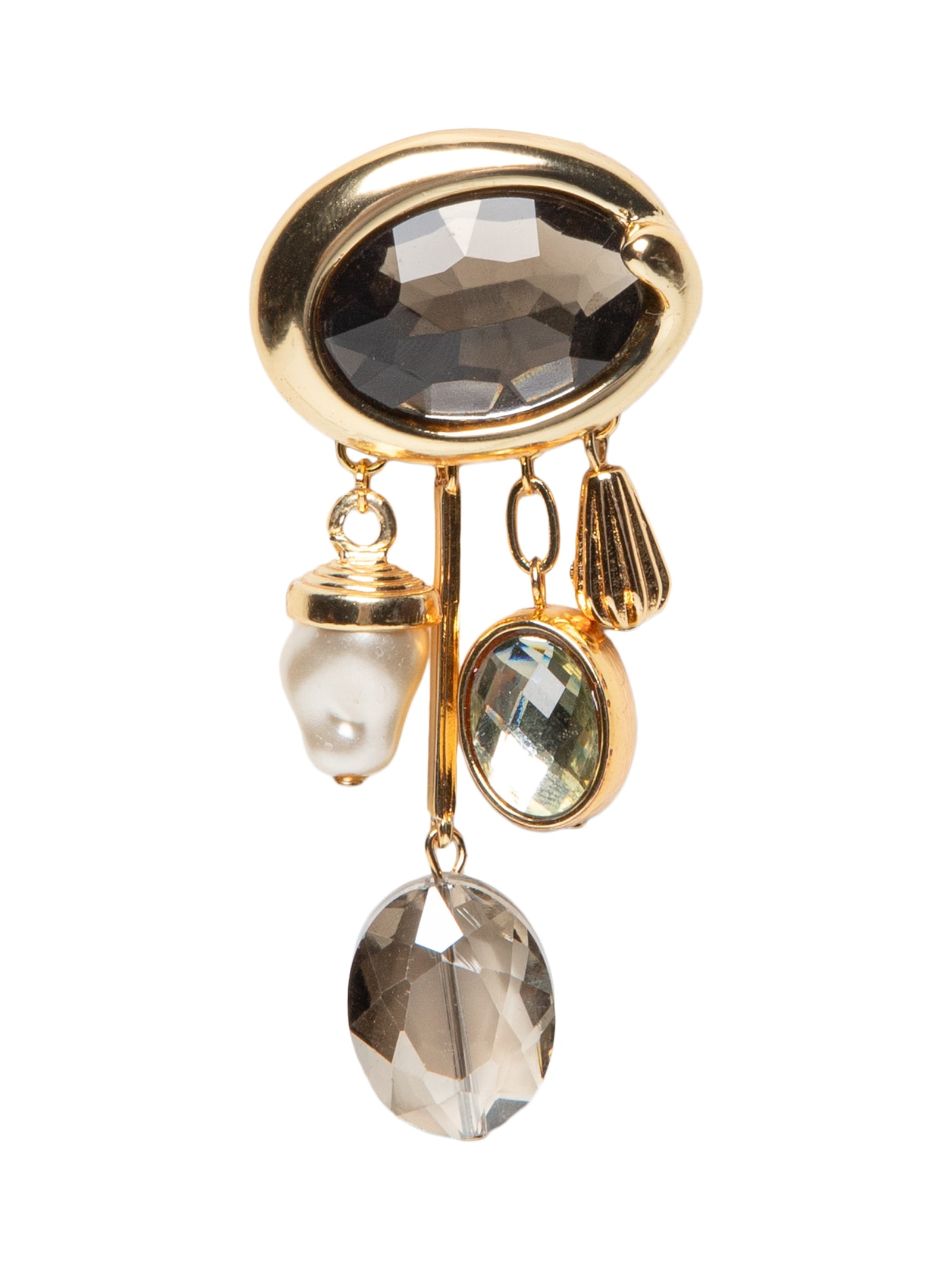Broche Feminino com Pingentes Dourado '2Essential