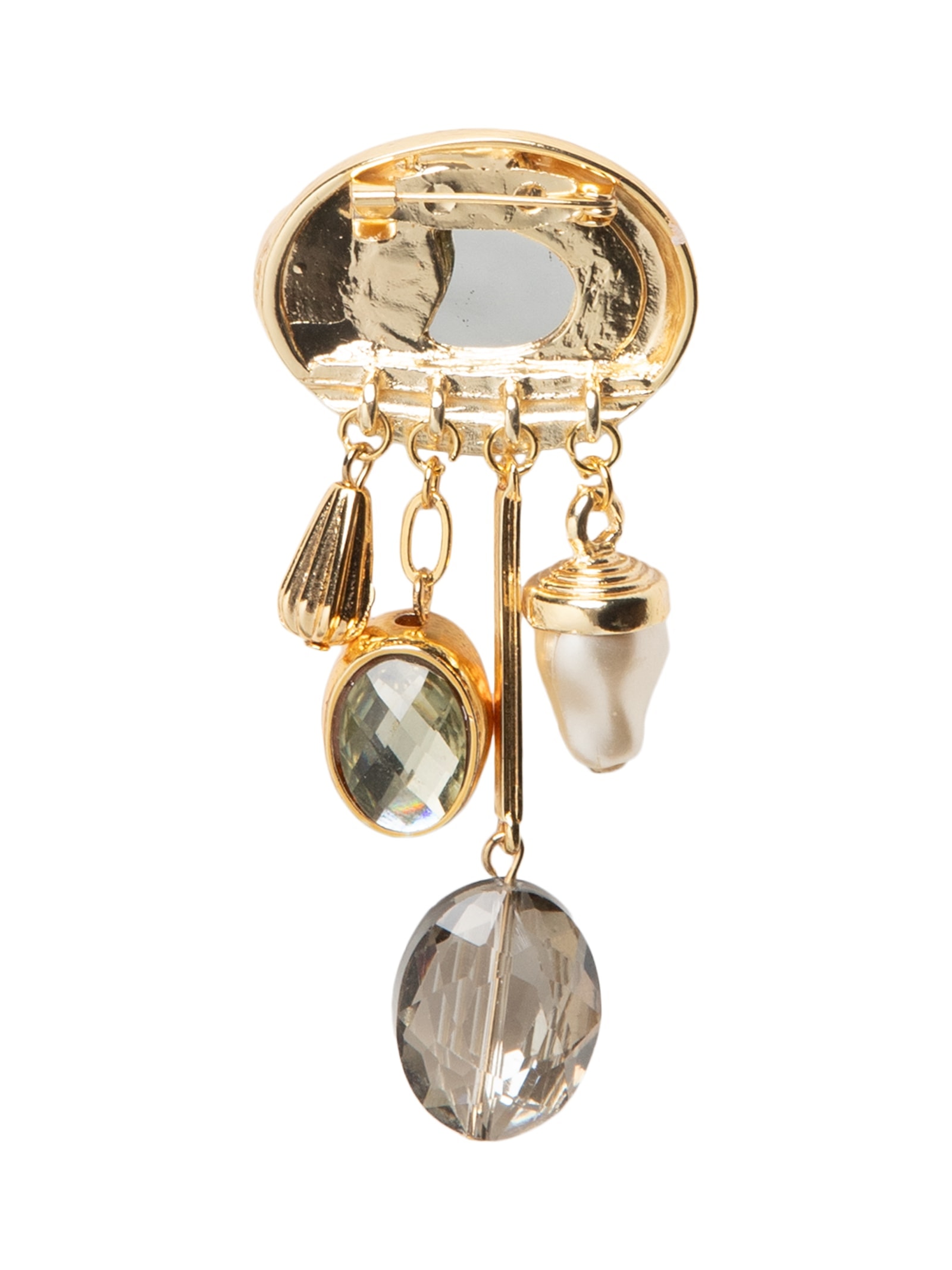 Broche Feminino com Pingentes Dourado '2Essential