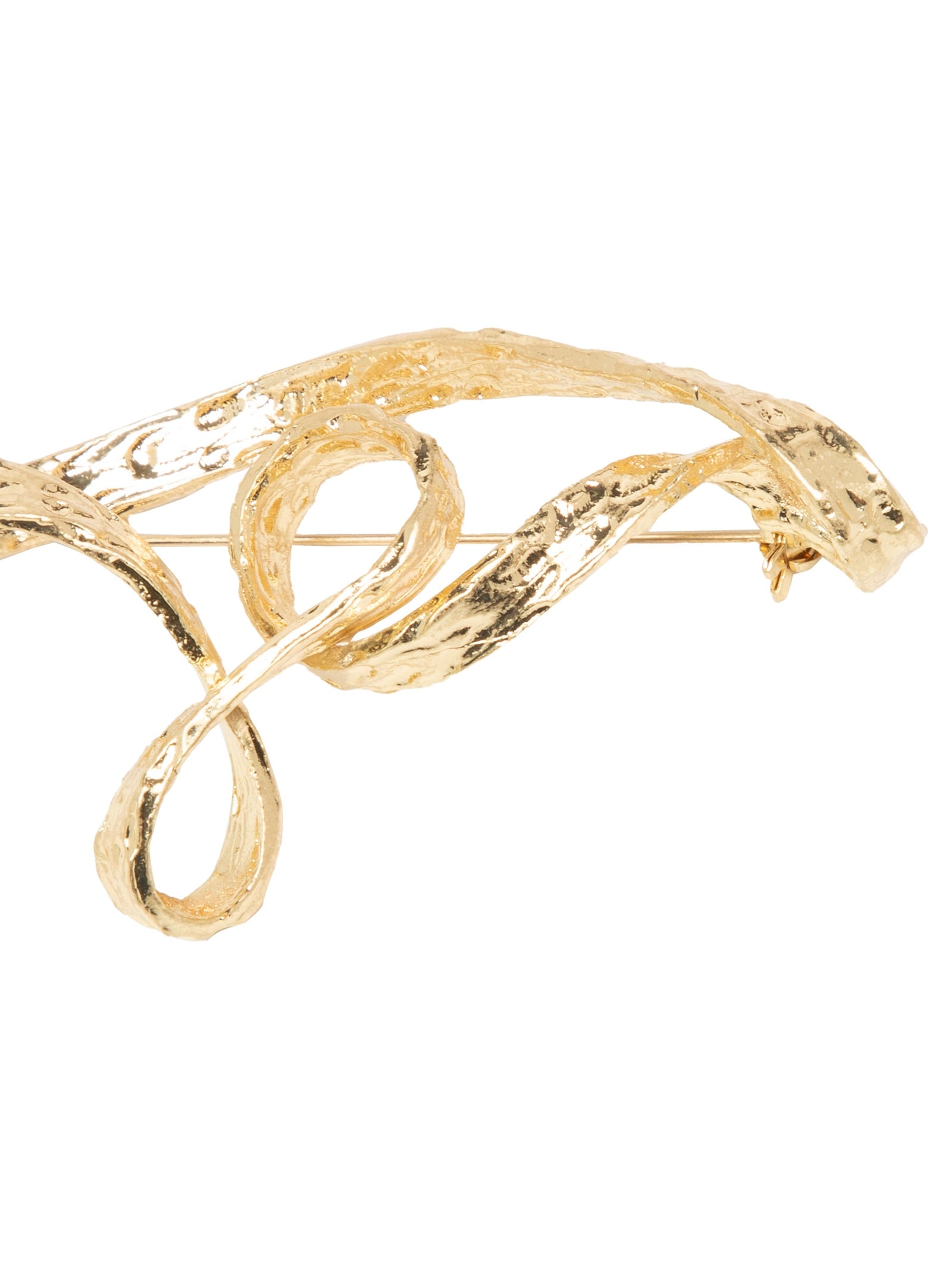 Broche Feminino em Metal Orgânico Dourado   '2Essential