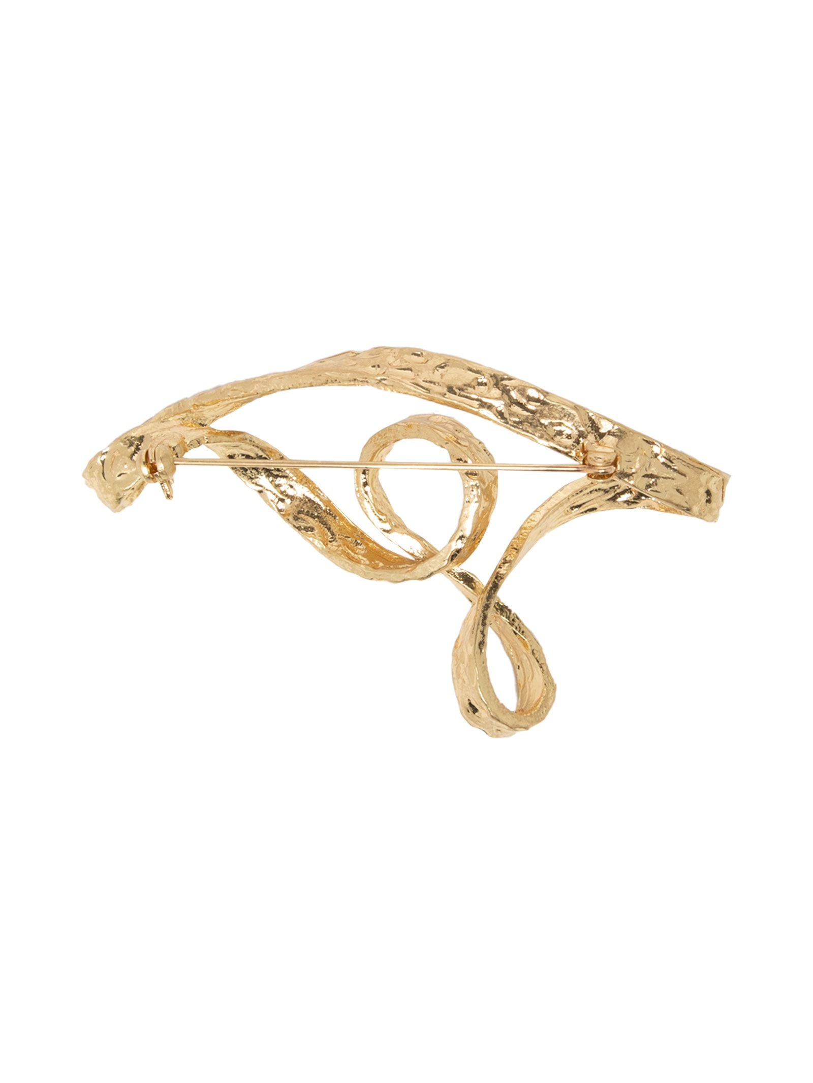 Broche Feminino em Metal Orgânico Dourado   '2Essential