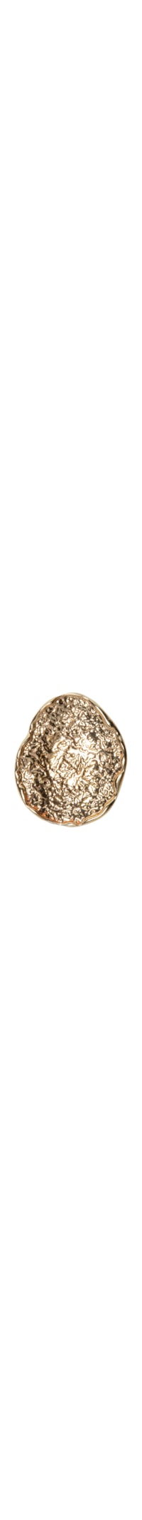 Broche Feminino Martelado Orgânico - Dourado