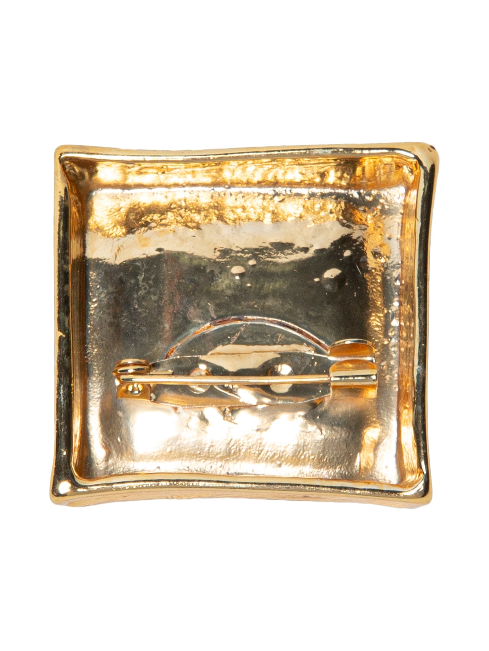Broche Feminino Quadrado Dourado '2Essential