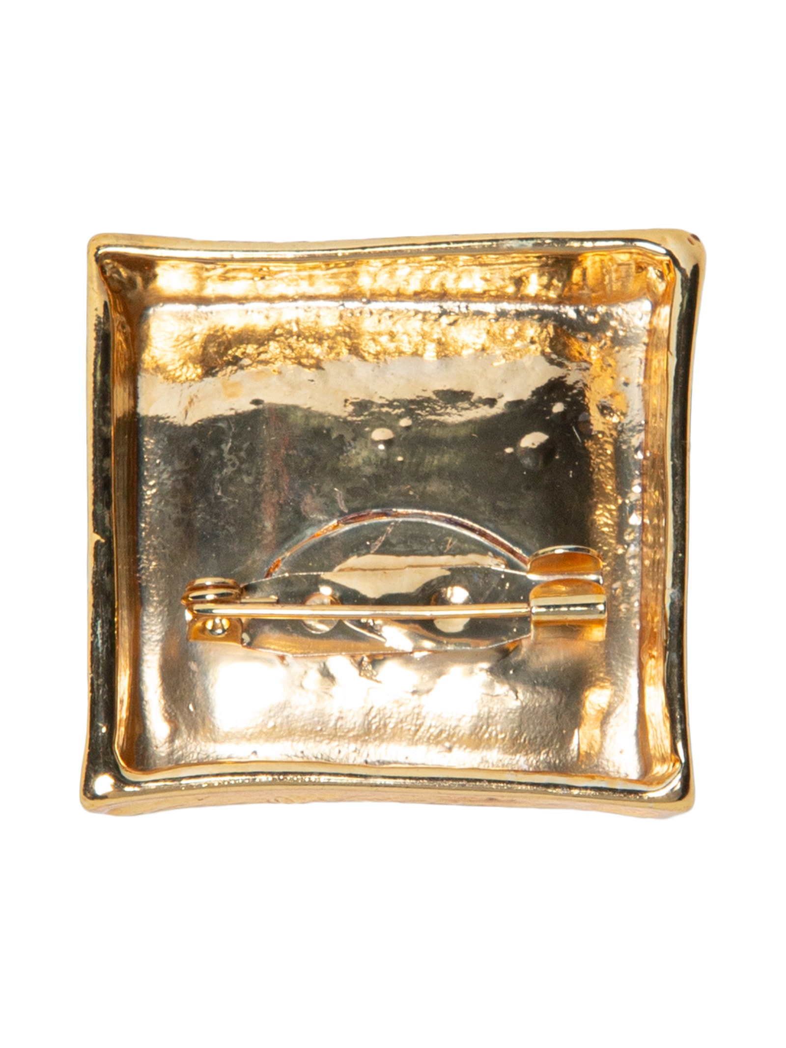 Broche Feminino Quadrado Dourado '2Essential