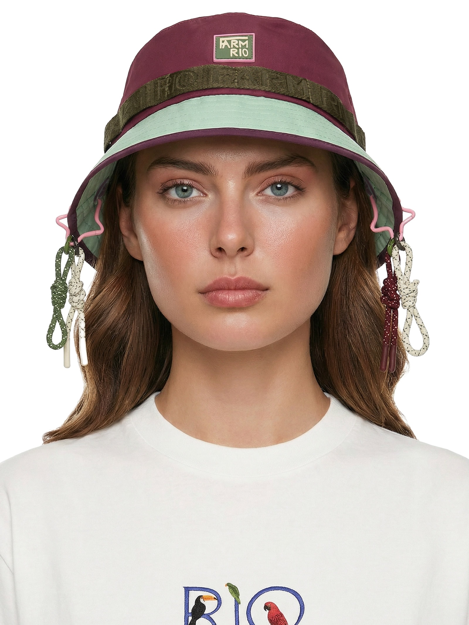 Bucket Feminino Colorblocking Camping Verde Farm Etc