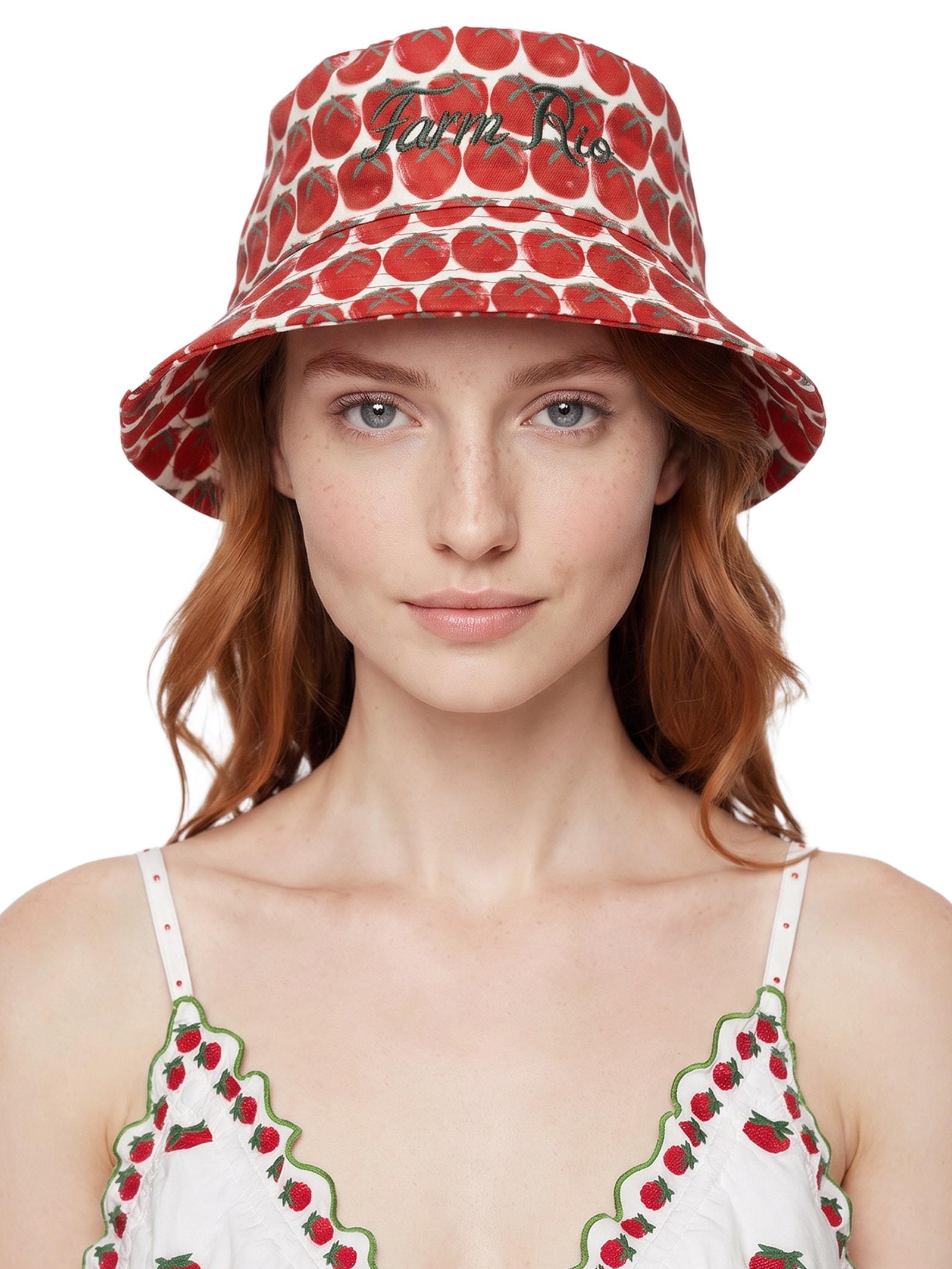 Bucket Feminino Tomatinhos Vermelho Farm Praia