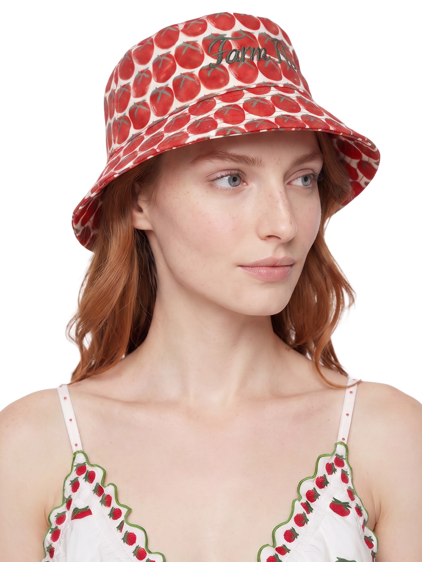 Bucket Feminino Tomatinhos Vermelho Farm Praia