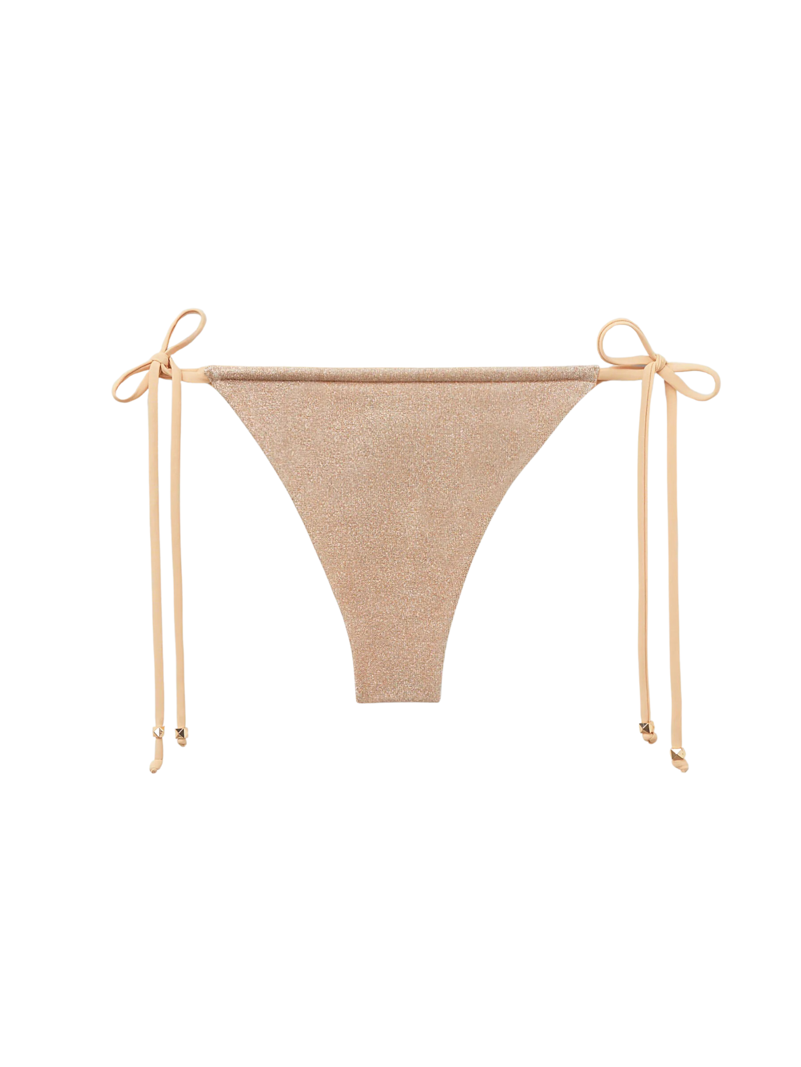 Caclinha De Biquíni Brasileira Com Amarração Golden Glitter Rosa Calzedonia