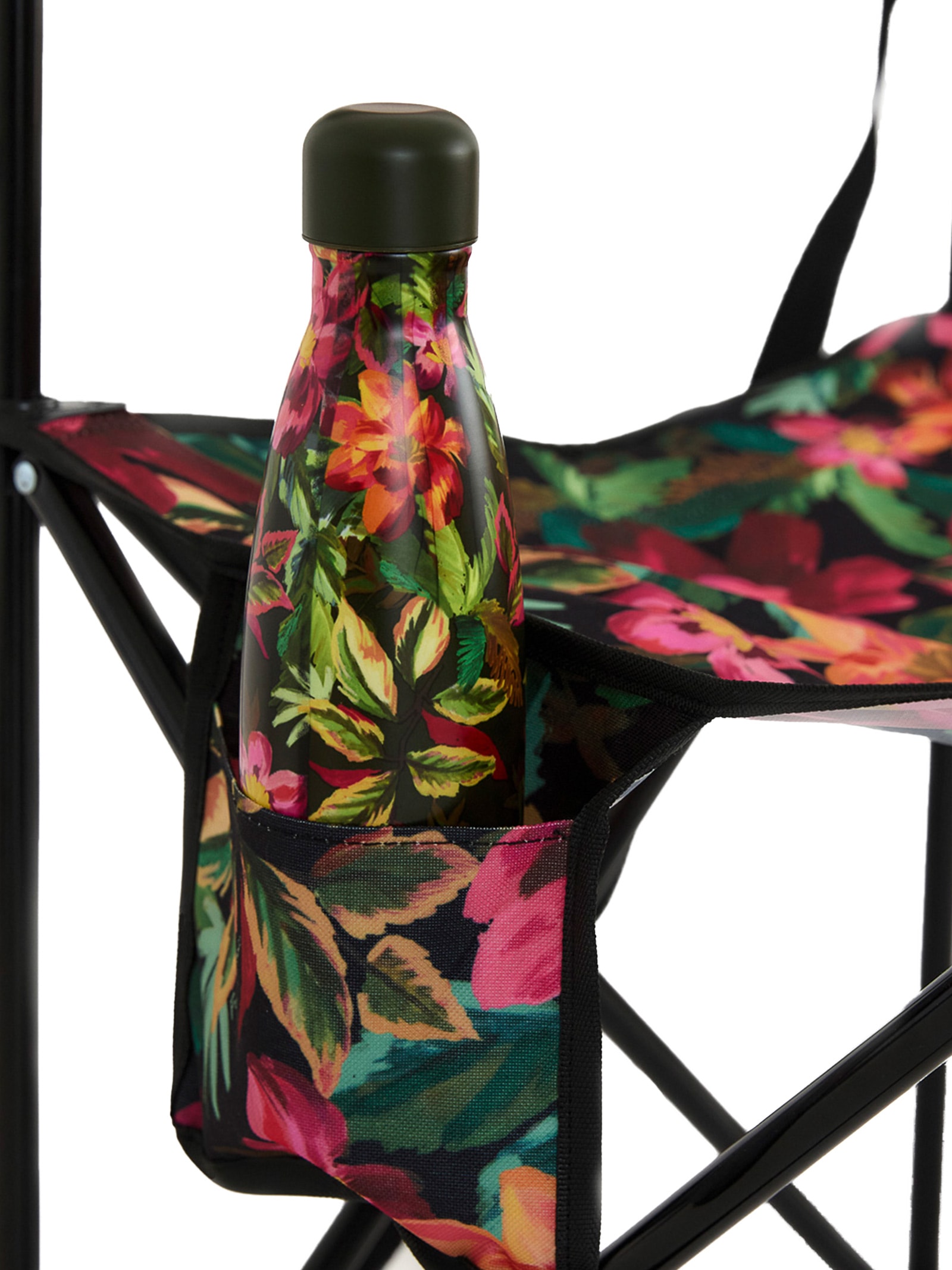 Cadeira de Camping Painted Flowers Verde Farm Etc