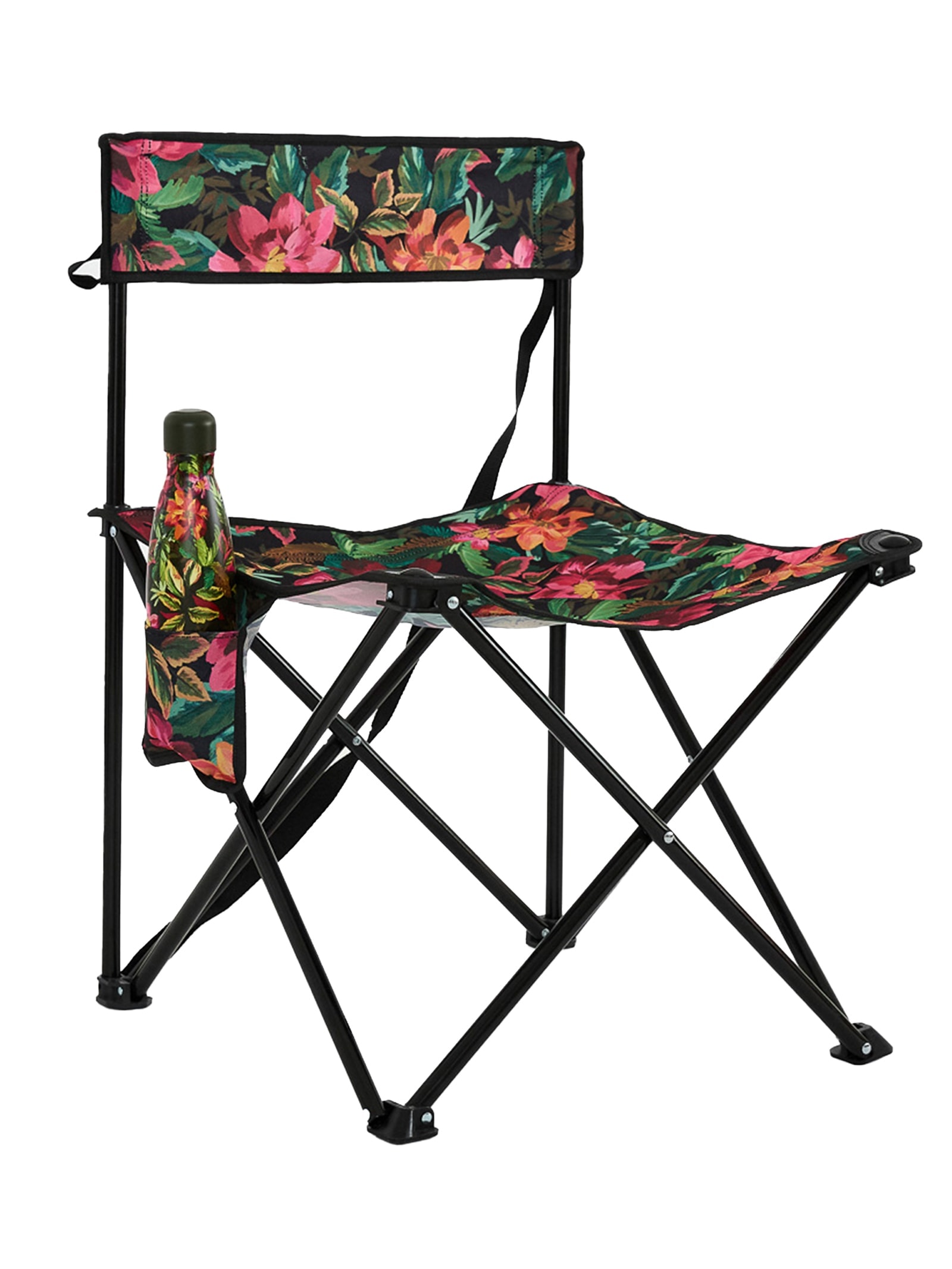 Cadeira de Camping Painted Flowers Verde Farm Etc