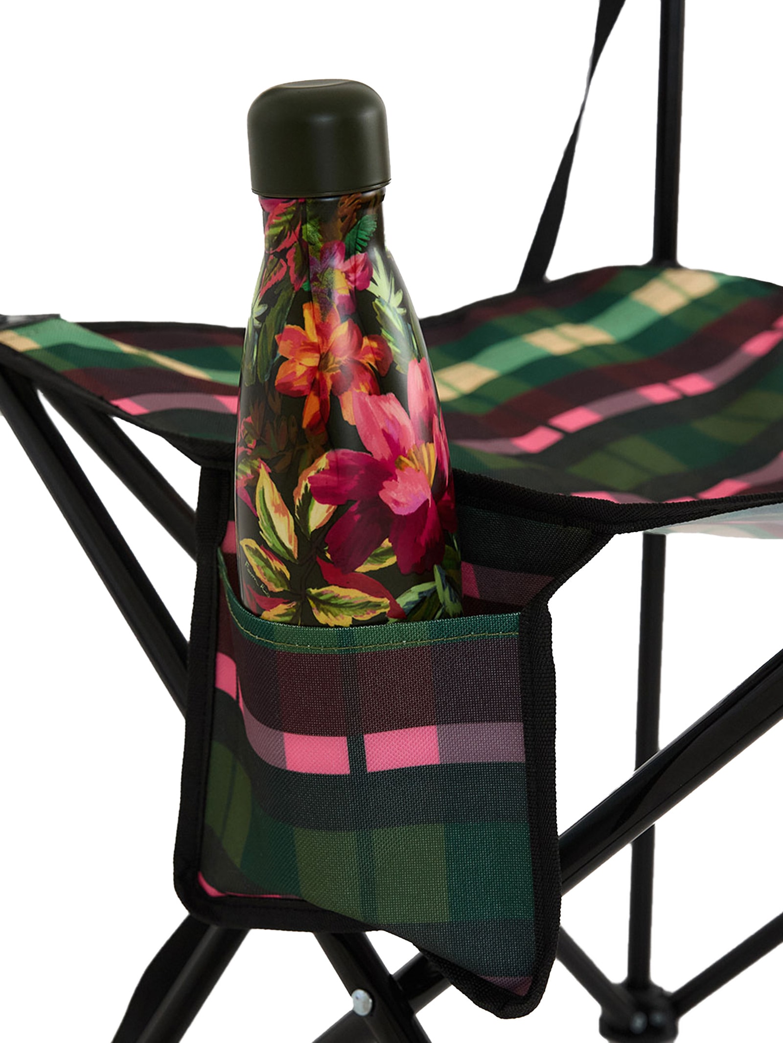 Cadeira de Camping Xadrez Multicolorido Verde Farm Etc