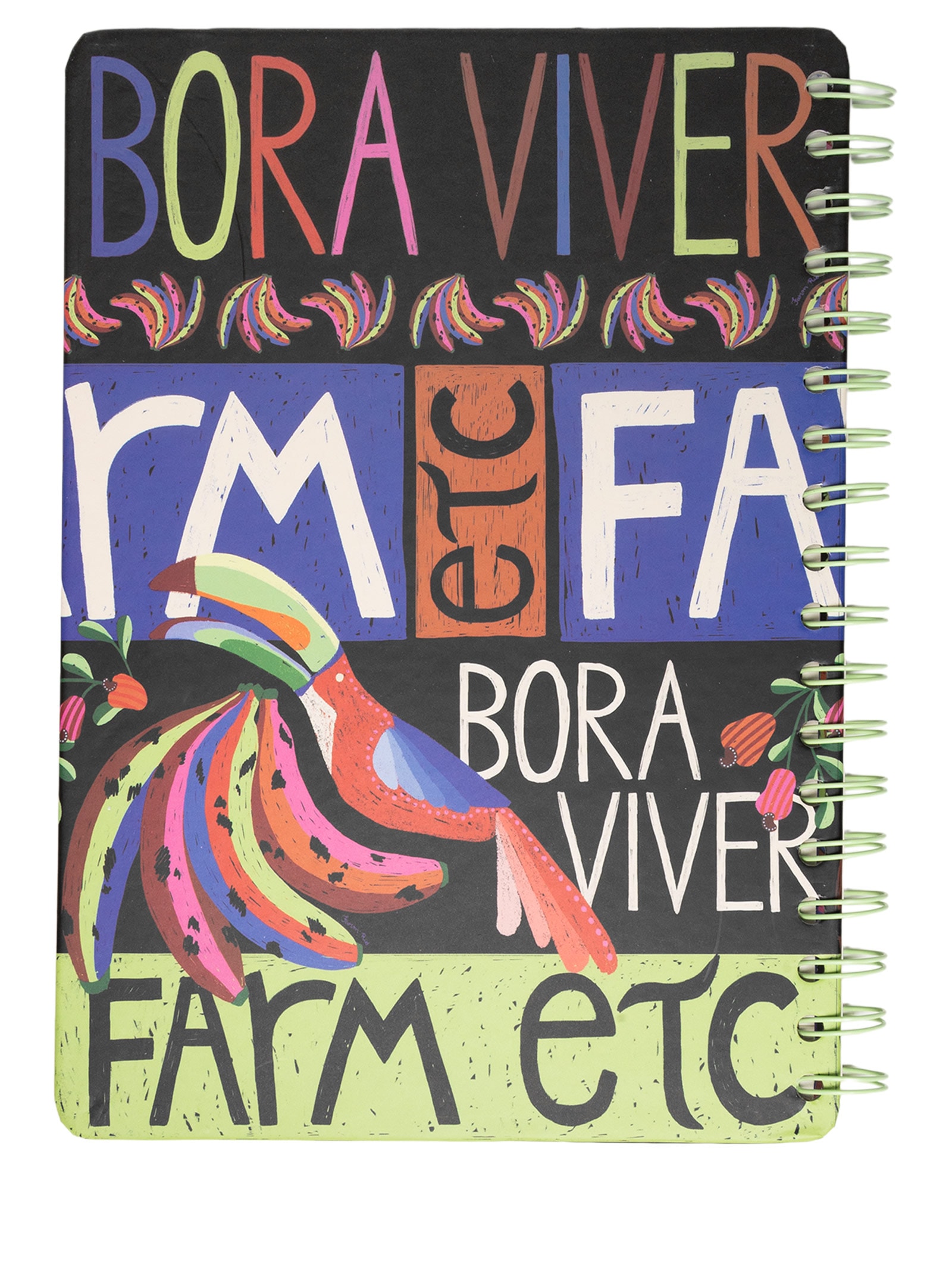 Caderno Rio Bananada Preto Farm Etc