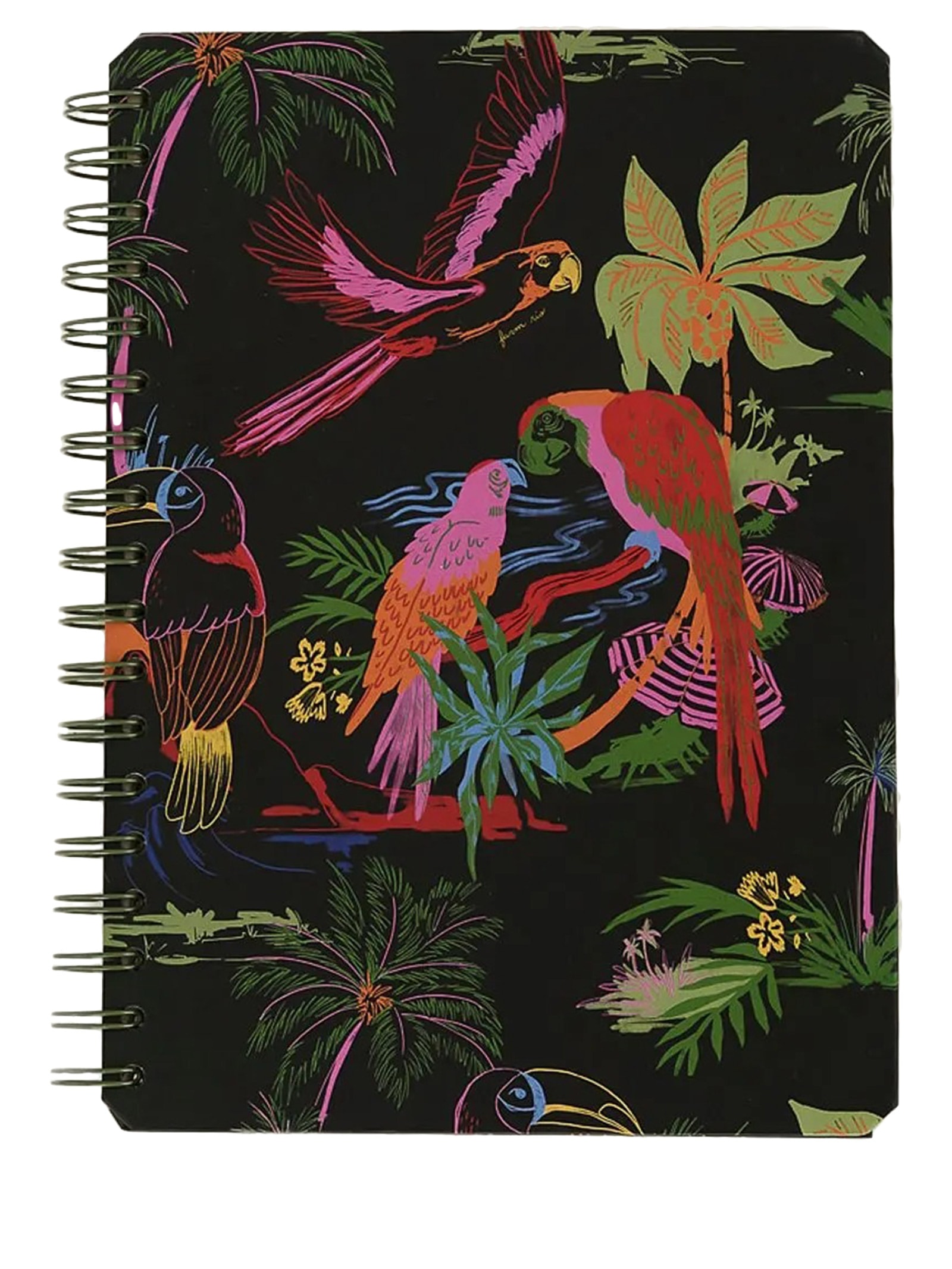 Caderno Universitário Voo Descoladinha Preto Farm Etc