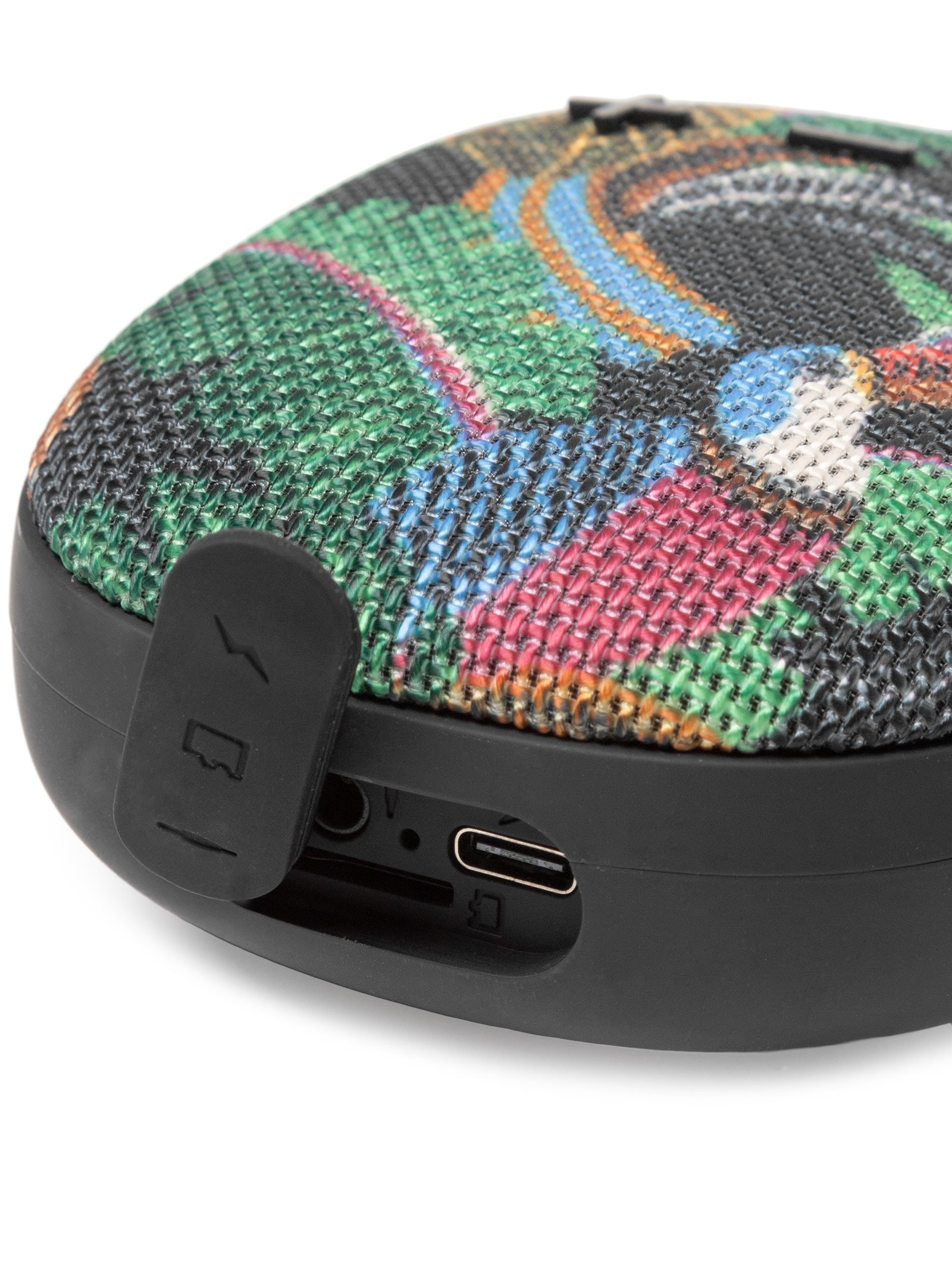 Caixa de Som Portátil Tucanos com Folhagem Preto Farm Etc