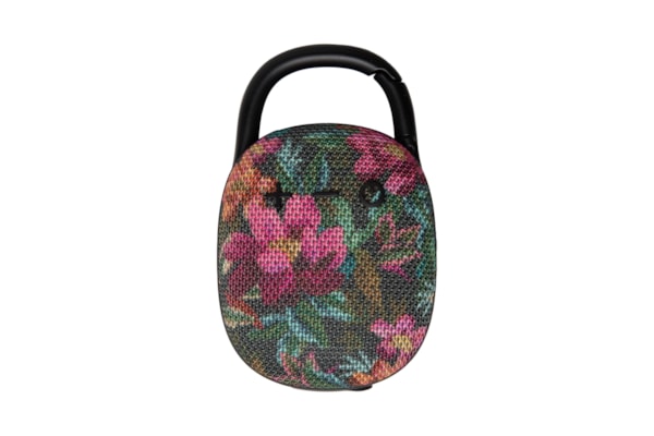 Caixinha De Som Painted Flowers - Preto