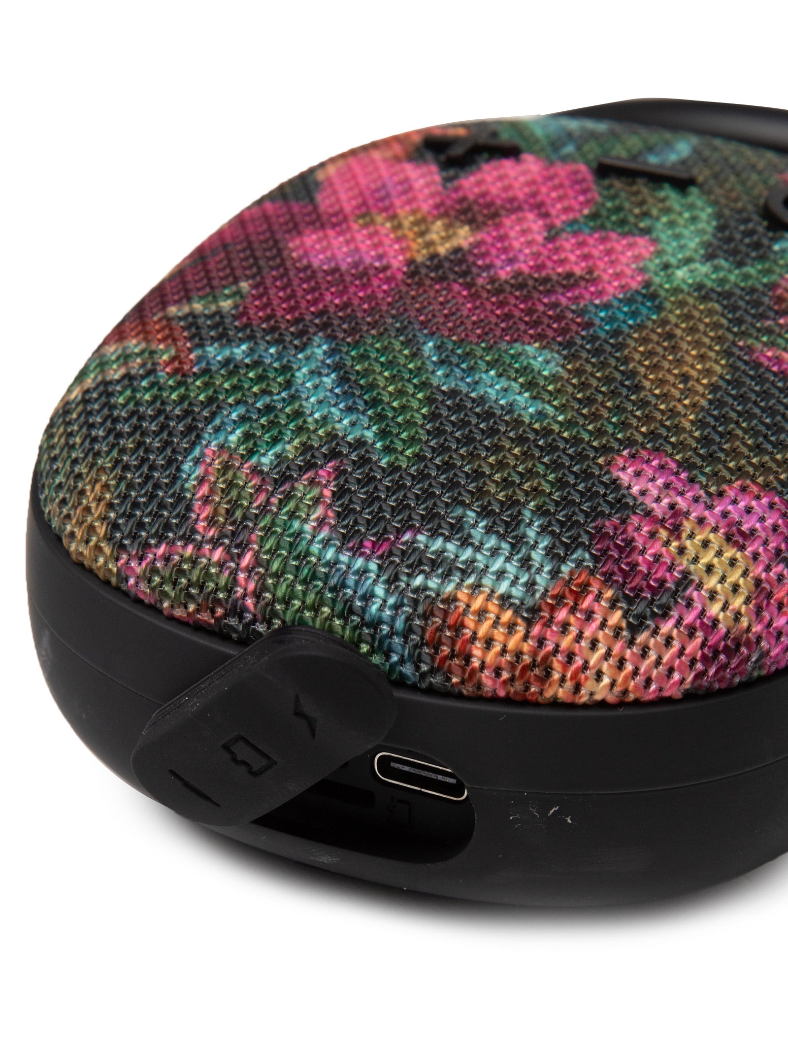 Caixinha De Som Painted Flowers Preto Farm Etc