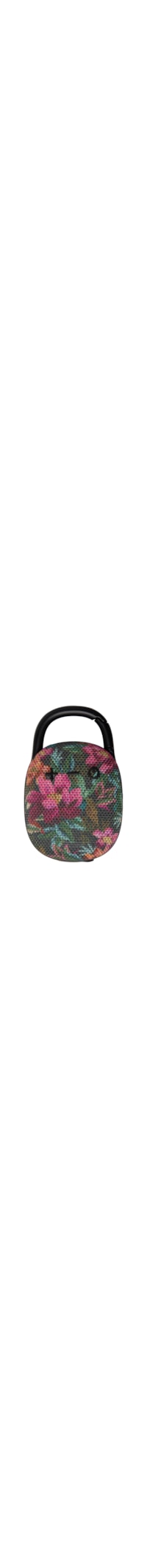 Caixinha De Som Painted Flowers - Preto