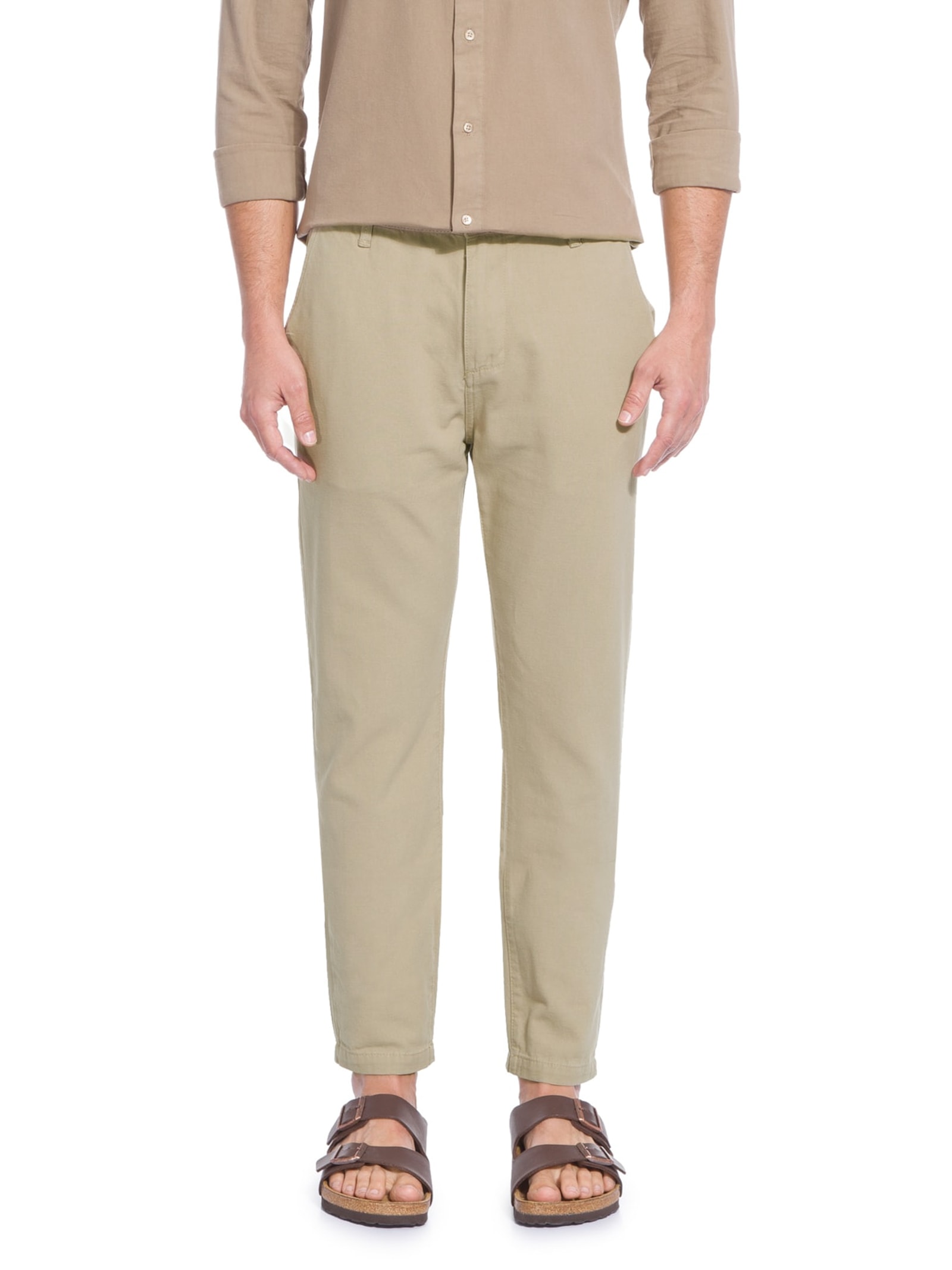 Calça Alfaiataria E-basics Bege Osklen