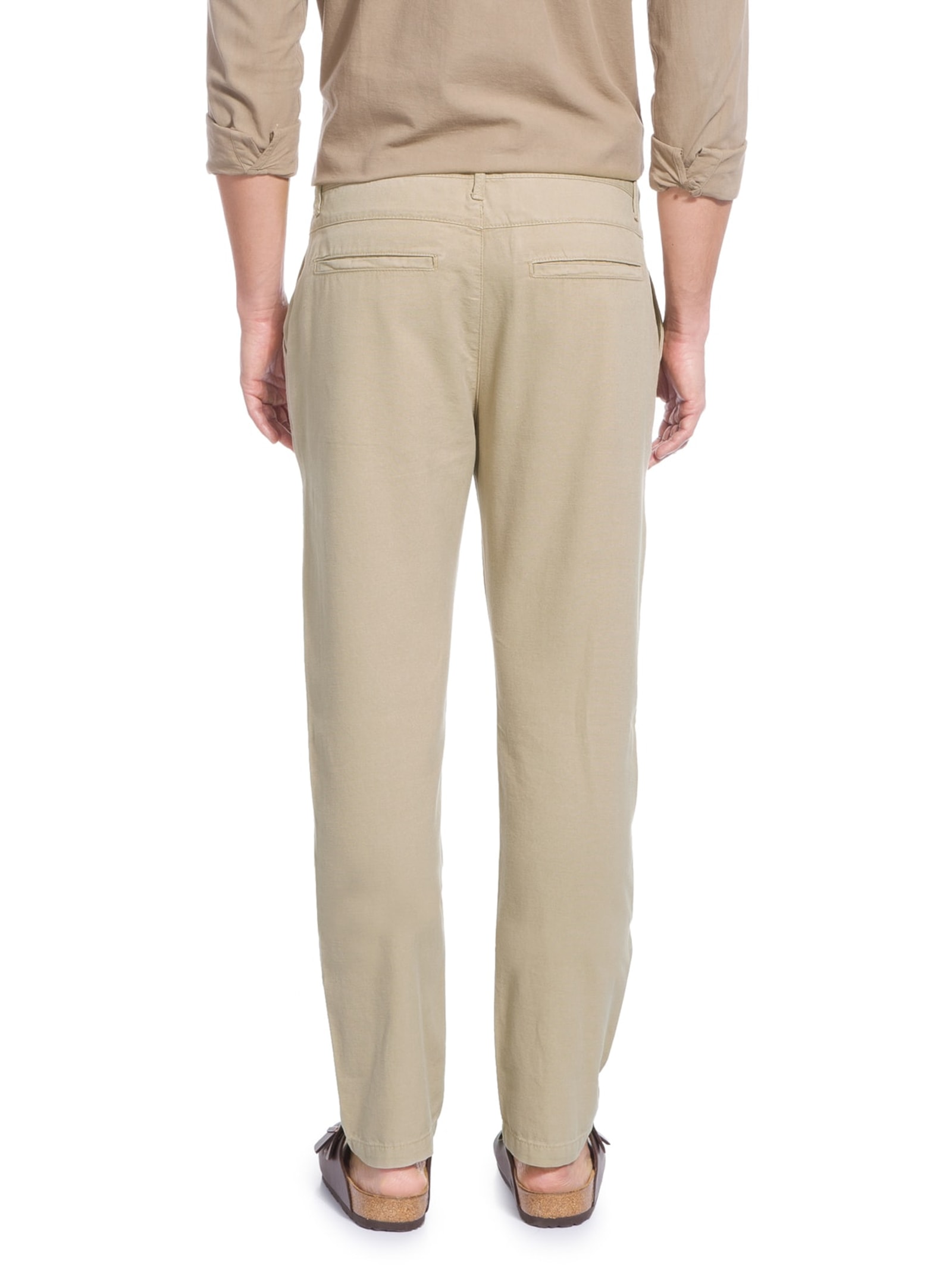 Calça Alfaiataria E-basics Bege Osklen