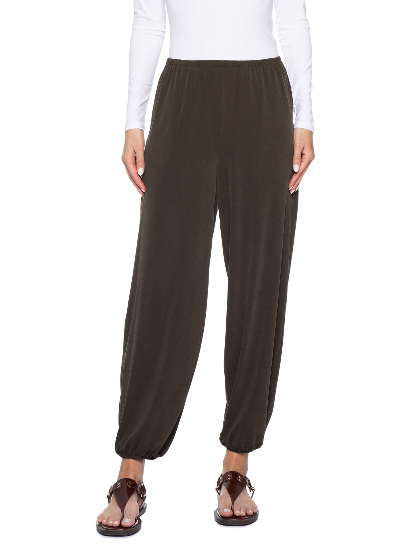 Calça Baggy Feminina Honey Marrom Cotton On
