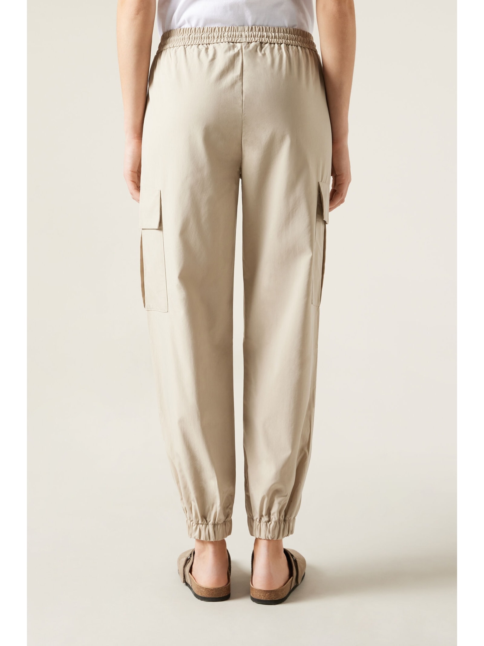 Calça Cargo Jogger Soft Touch Bege Calzedonia