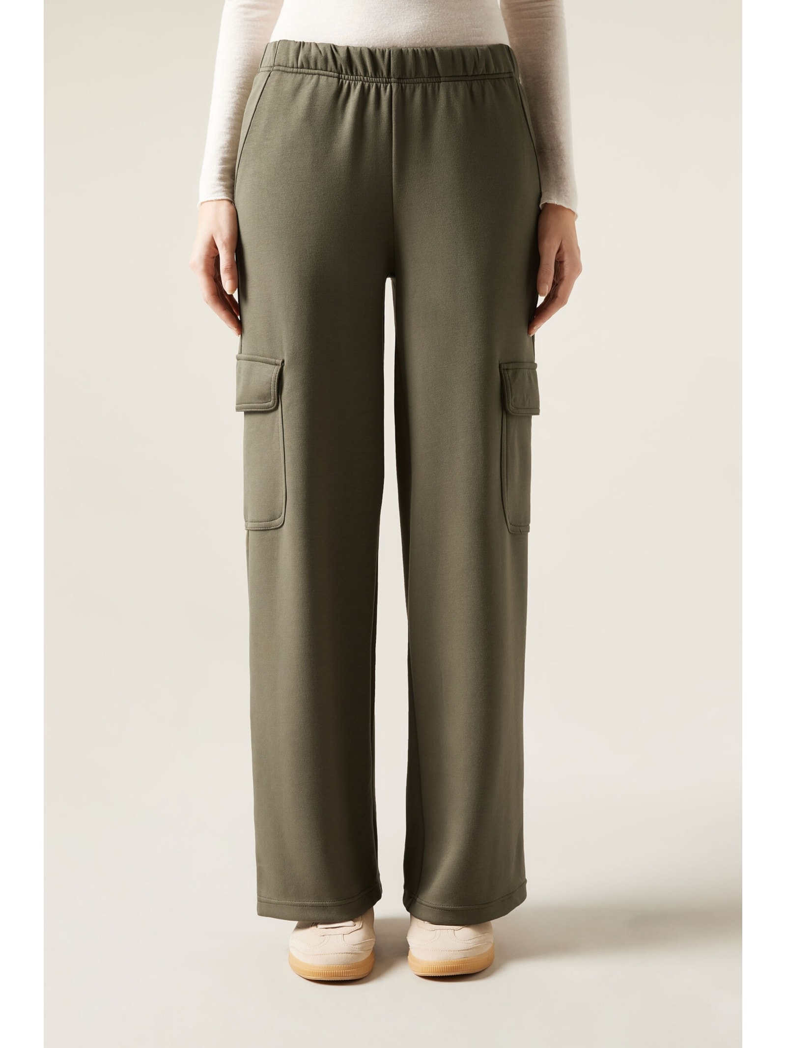 Calça Cargo Lux Lounge Verde Calzedonia