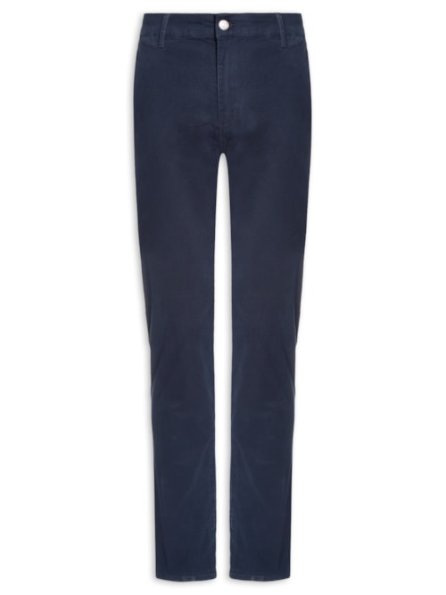Calça Chino Masculina Slim Fit Scanton – Azul
