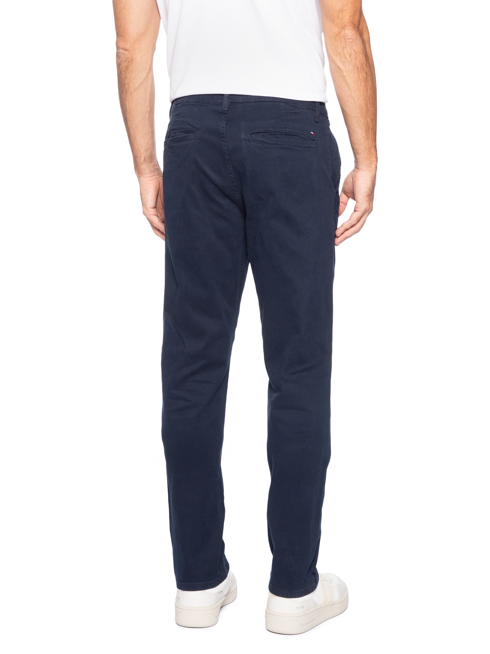Calça Chino Masculina Slim Fit Scanton Azul Tommy Jeans