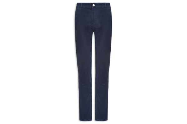 Calça Chino Masculina Slim Fit Scanton - Azul