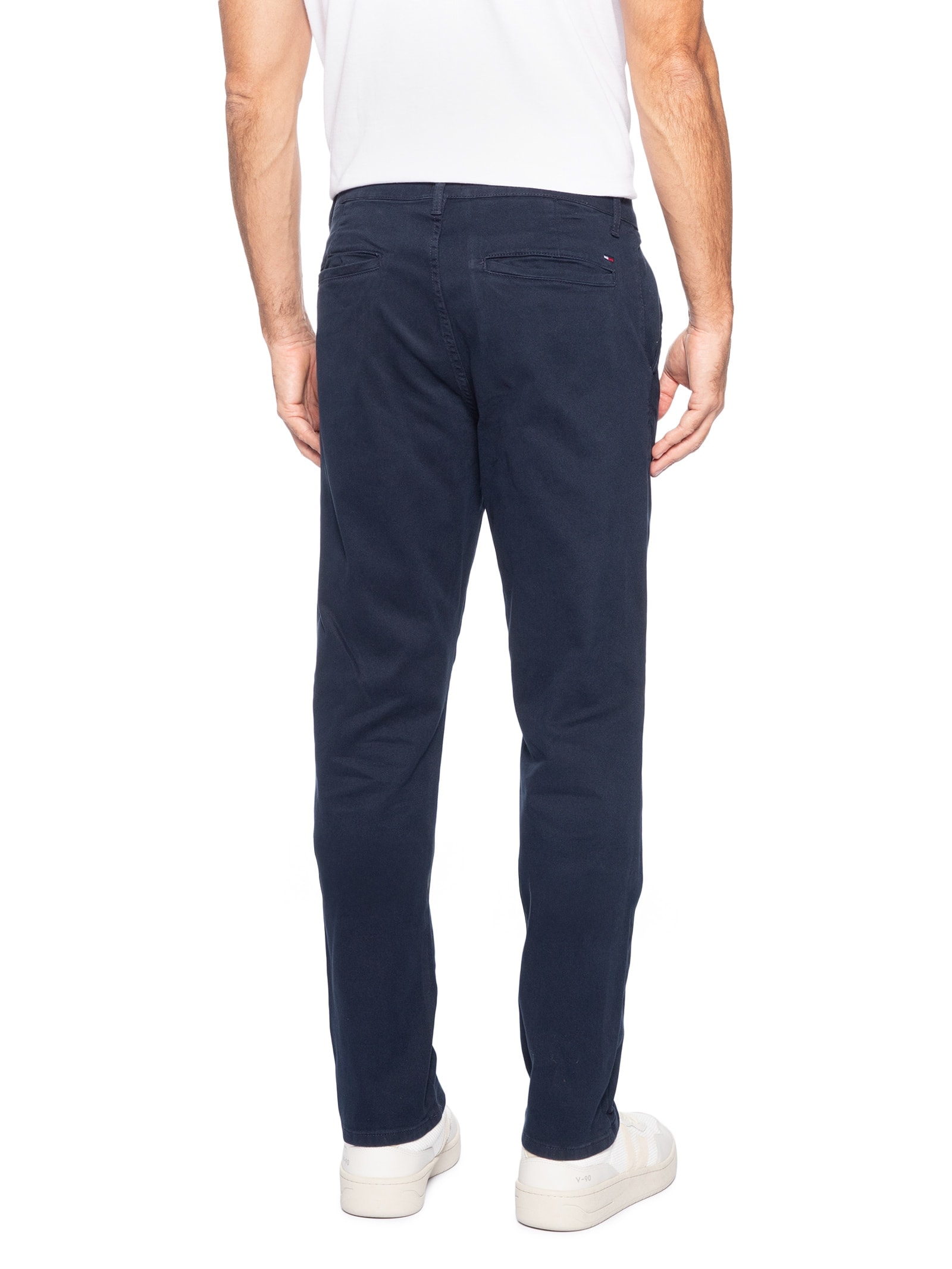 Calça Chino Masculina Slim Fit Scanton Azul Tommy Jeans