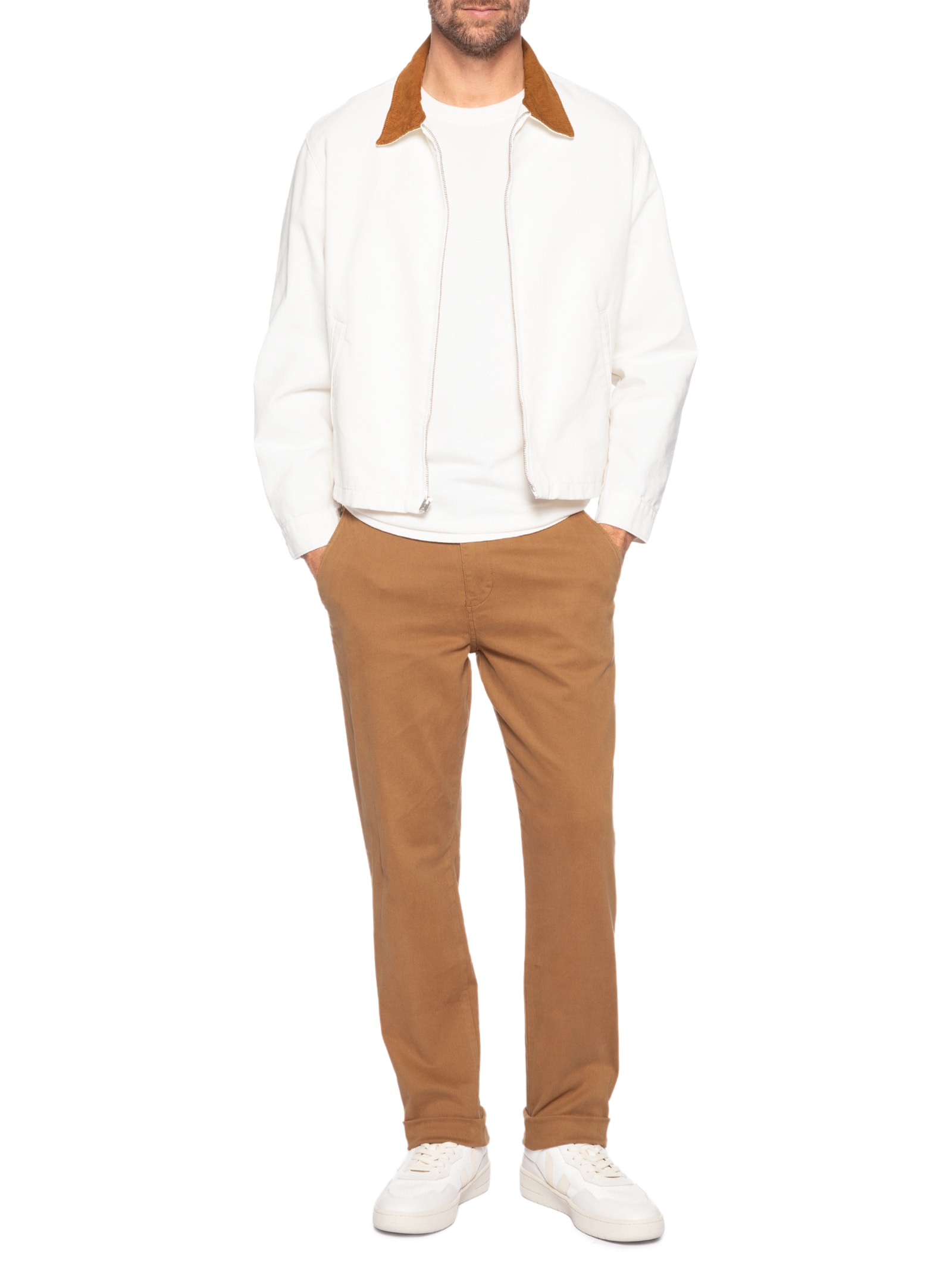 Calça Chino Masculina Slim Fit Scanton Bege Tommy Jeans
