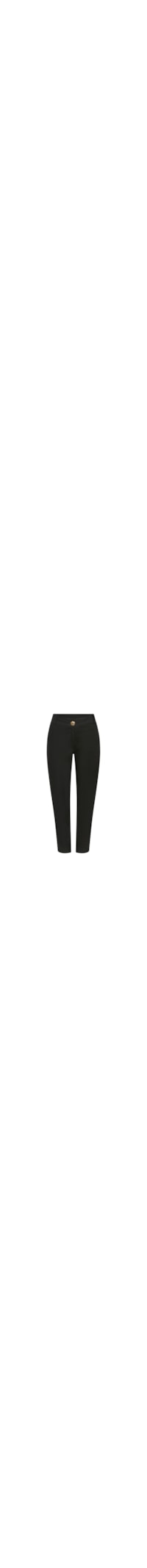 calça ciclos linho cigarrete preta