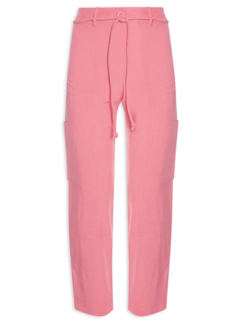 Calça Com Cordão Evelyn – Rosa