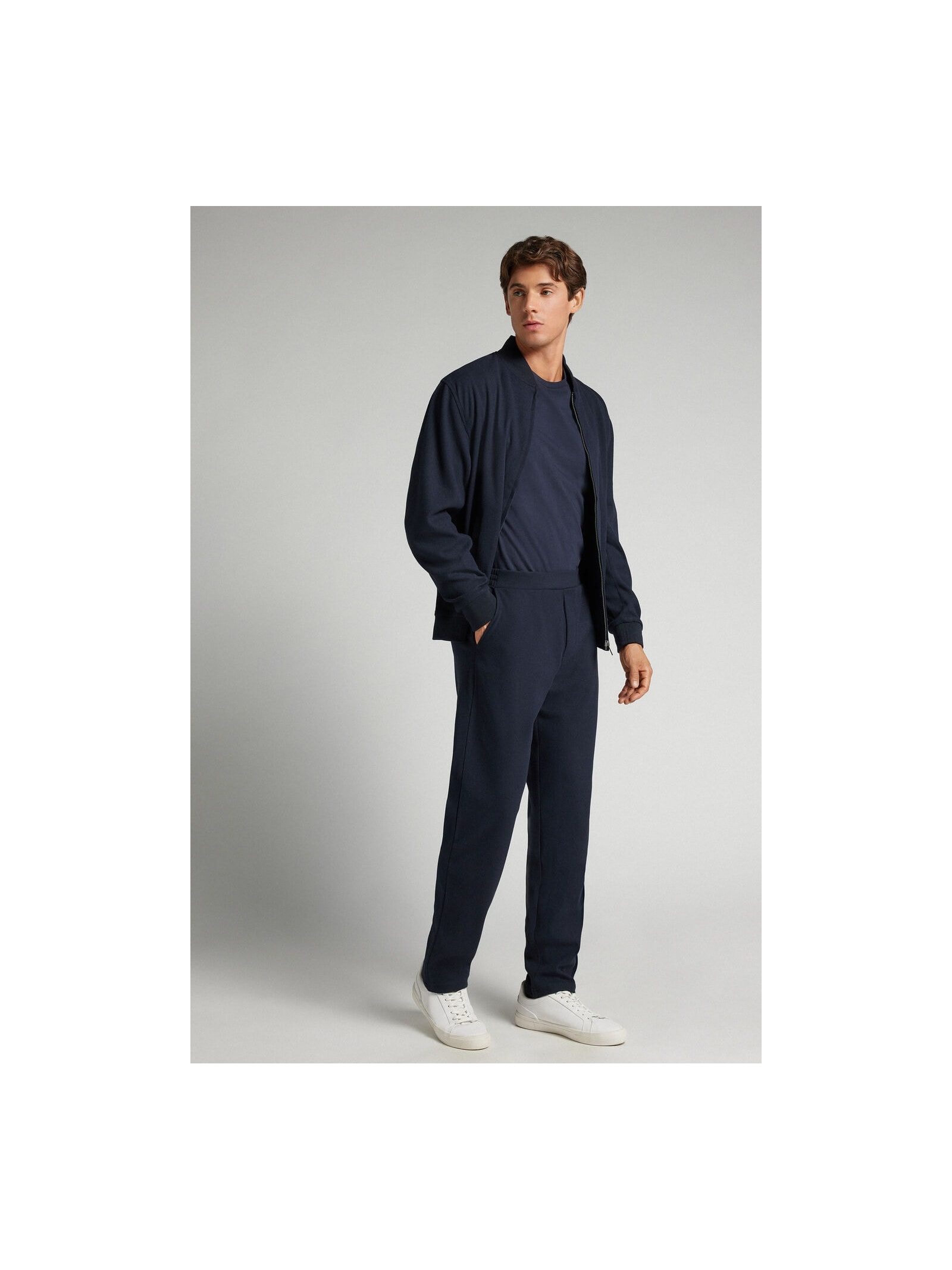 Calça Com Efeito Lã Azul Intimissimi