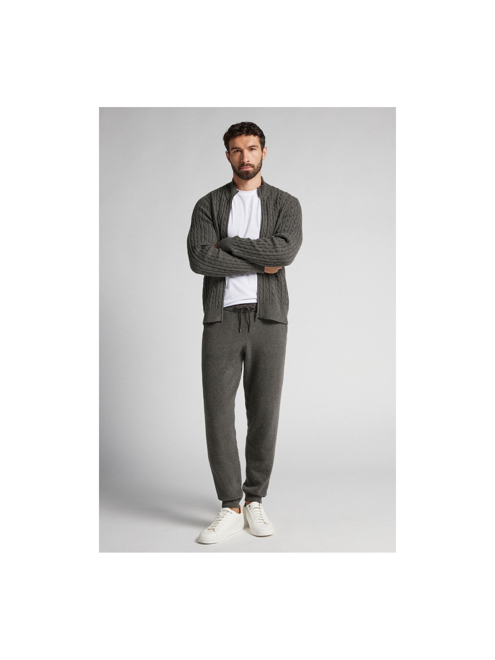 Calça Com Efeito Tricô Cinza Intimissimi