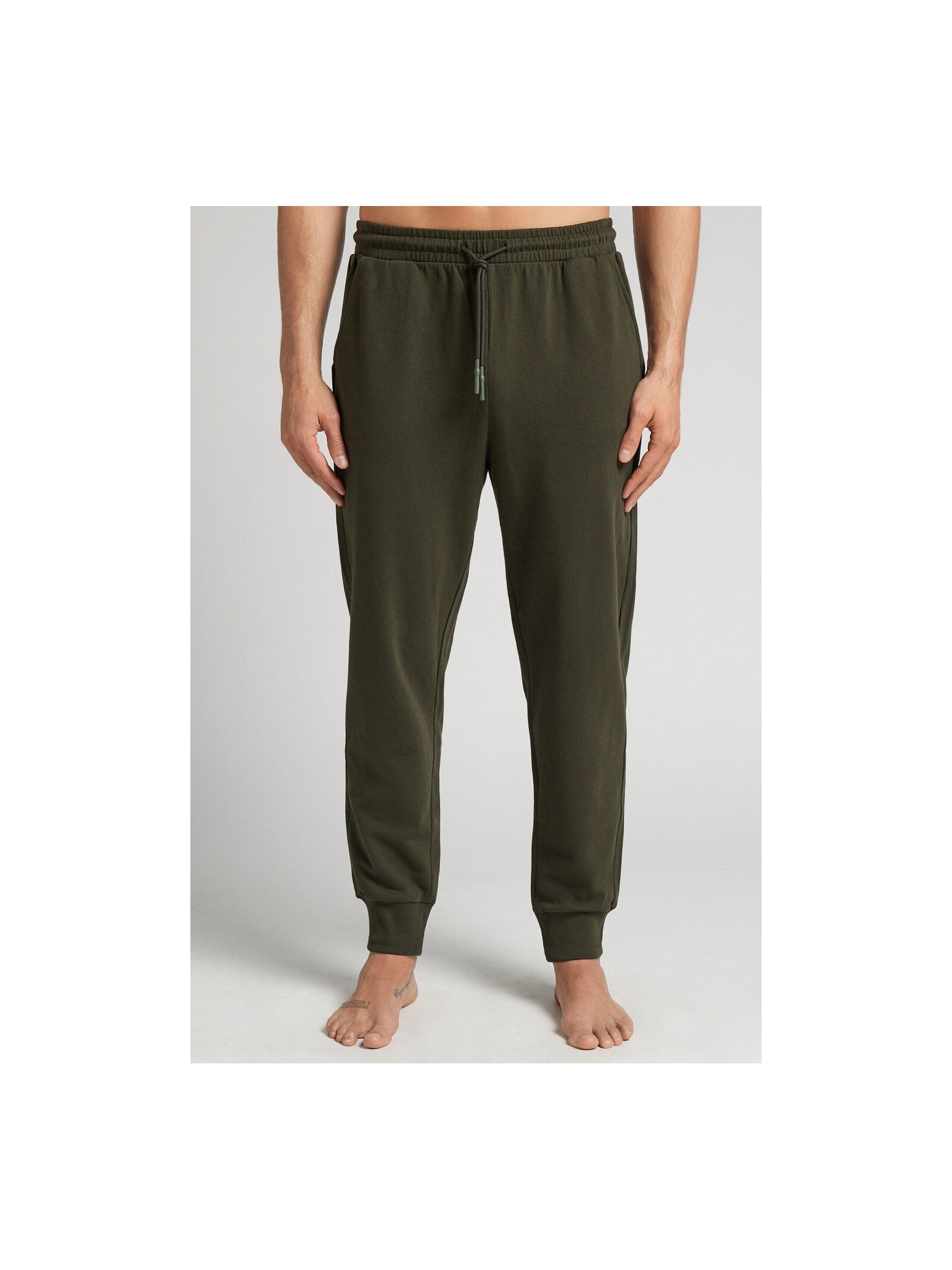 Calça Com Punho Em Algodão Verde Intimissimi