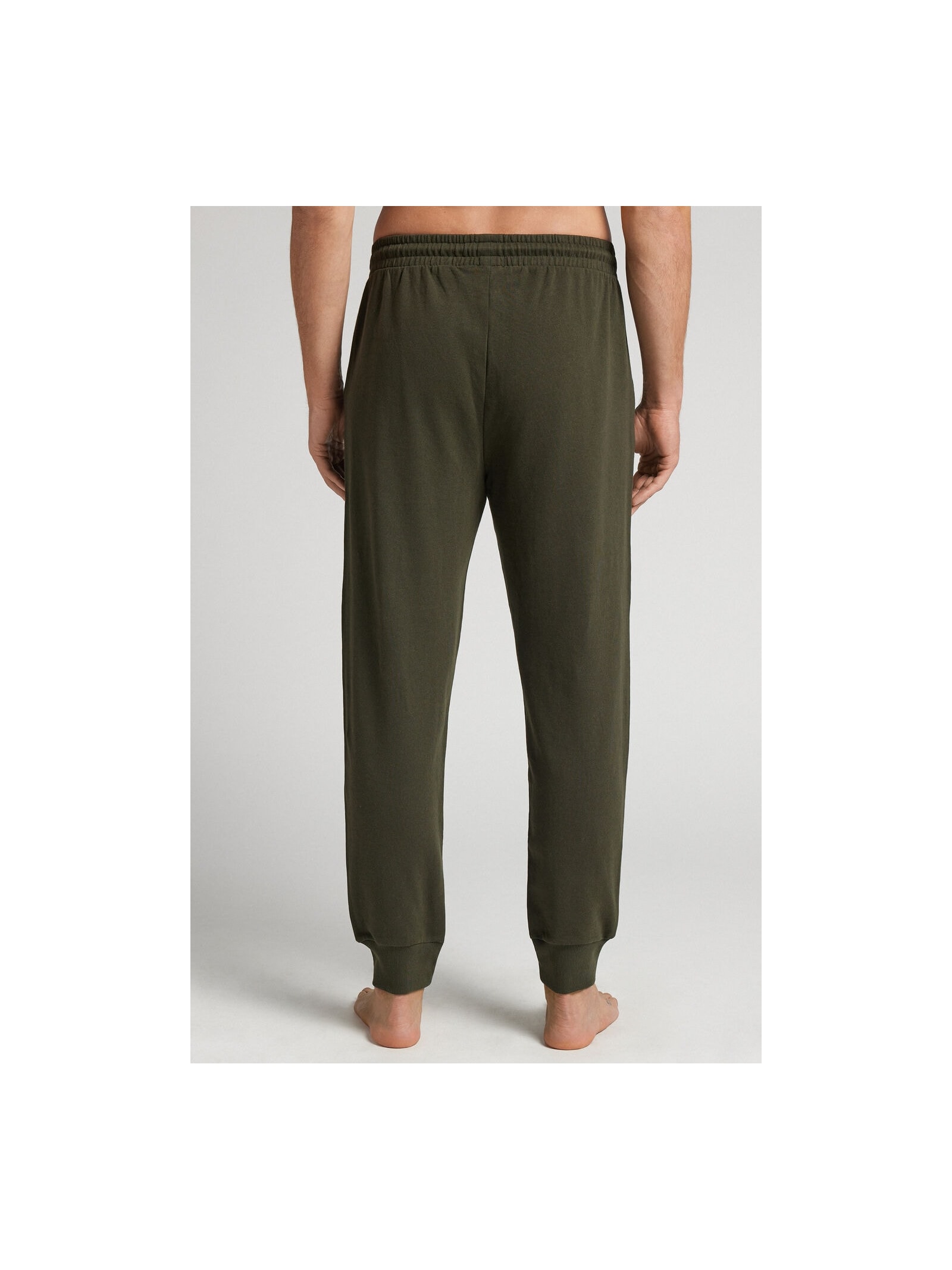 Calça Com Punho Em Algodão Verde Intimissimi