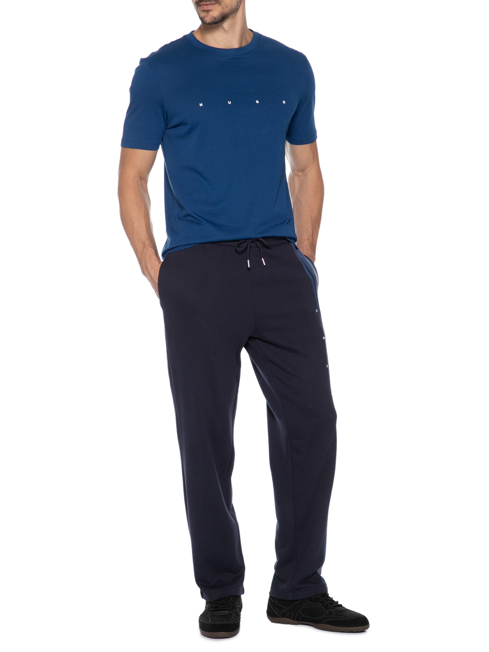 Calça De Moletom Masculina Demsipant Azul Hugo