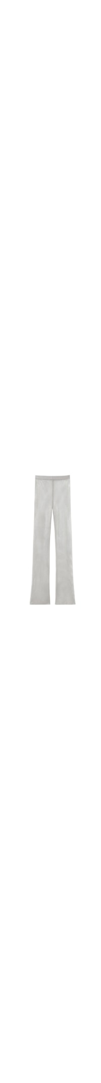 Calça De Rede Com Strass - Cinza