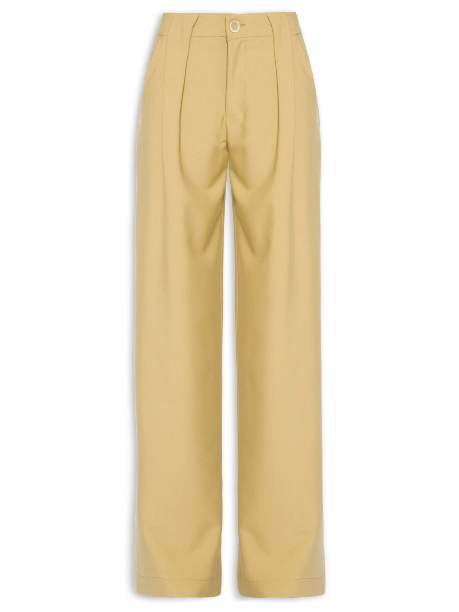 Calça Detalhe de Pences Bege Colcci