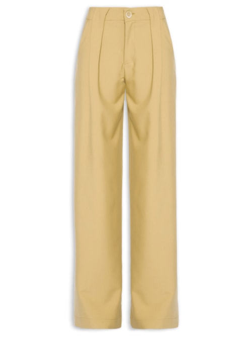 Calça Detalhe de Pences – Bege